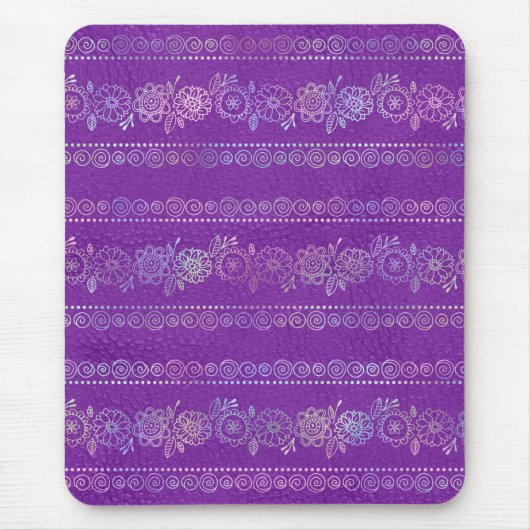 Bohemisches Einhornmuster Mousepad (Vorne)