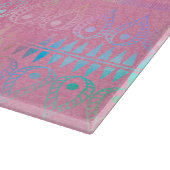 Bohemisches Einhornmuster Schneidebrett (Ecke)