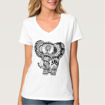Bohemisches Elefant-T-Shirt