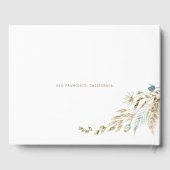 Bohemisches elegantes Gästebuch für Wiesengras (Rückseite)