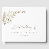 Bohemisches elegantes Gästebuch für Wiesengras (Vorderseite)