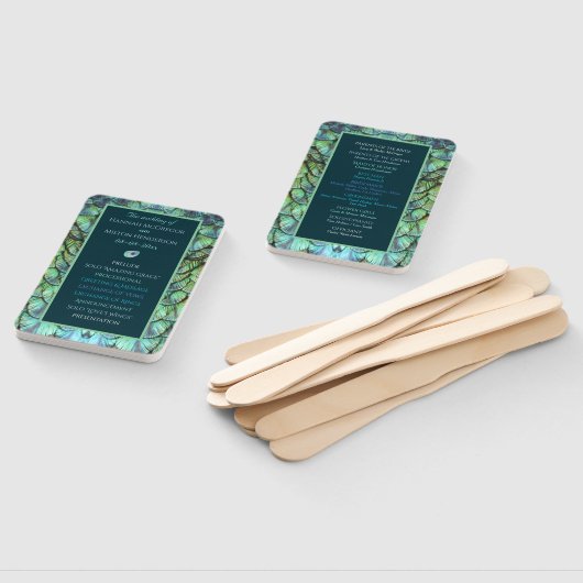 Bohemisches Elegantes Pfauen Rücken Federn Ornamen Fächer (Non-assembled)