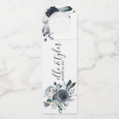 Bohemisches Etikett für Blauweine Flaschenanhänger (Vorderseite)