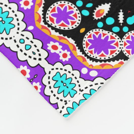 Bohemisches Fantasy Boho Klimt Jewel Pattern Fleecedecke (Ecke)