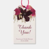 Bohemisches florales Brautparty Vielen Dank für Ih Geschenkanhänger (Vorderseite)