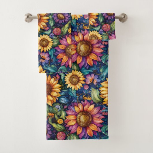 Bohemisches florales Dreamscape Badhandtuch Set (Insitu)