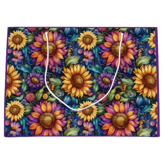 Bohemisches florales Dreamscape Große Geschenktüte (Vorderseite)