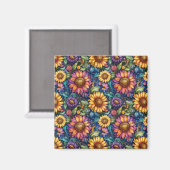 Bohemisches florales Dreamscape Magnet (Vorderseite/Rückseite)