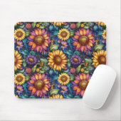 Bohemisches florales Dreamscape Mousepad (Mit Mouse)
