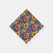 Bohemisches florales Dreamscape Serviette (Ecke)