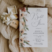 Bohemisches florales Elegance Brautparty Einladung