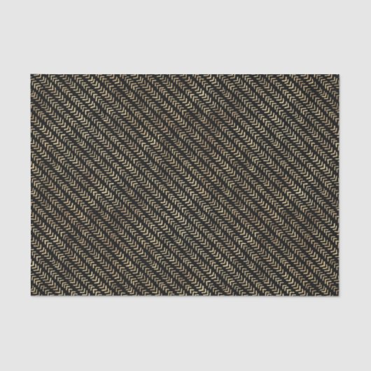 Bohemisches Gold Arrow Muster-Papiertafel Seidenpapier (Vorderseite)