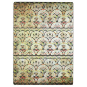 Bohemisches Grunge-Muster Clipboard Klemmbrett (Rückseite)