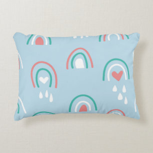 Bohemisches, handgezogenes, nahtloses Muster mit R Dekokissen