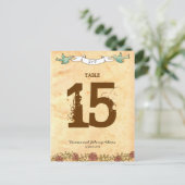 Bohemisches Herz, Rose, Vögel und Bannerhochzeit Postkarte (Stehend Vorderseite)