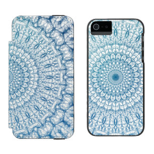 Bohemisches Himmel-und Türkis-Blau-Fraktal Design Incipio Watson™ iPhone 5 Geldbörsen Hülle