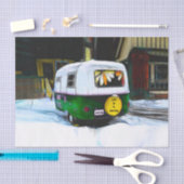 Bohemisches Hippie Camper Leben ist eine Reise zu Seidenpapier (Handwerk)