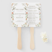 Bohemisches Hochzeit im Herbst der Blume im Herbst Fächer (Vorne und Hinten)