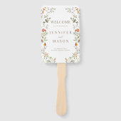 Bohemisches Hochzeit im Herbst der Blume im Herbst Fächer (Vorderseite)