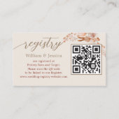 Bohemisches Hochzeitregister mit QR-Code Begleitkarte (Vorderseite)