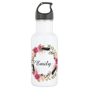 Bohemisches Hochzeitsgeschenk Edelstahlflasche