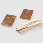 Bohemisches Hochzeitsprogramm für Terracotta Fächer (Non-assembled)