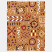 Bohemisches künstlerisches Stammesmuster Indianerb Fleecedecke (Vorderseite)