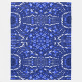 Bohemisches Land Daisy 2 Blau florale Gemütlich Fleecedecke (Vorderseite)