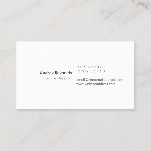 BOHEMISCHES LEAF-REATH-LOGO auf COPPER Visitenkarte (Rückseite)