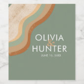 Bohemisches, modernes Magazin Weinetikett (Einzelnes Label)