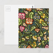 Bohemisches MOOSHKA PATTERN ARTWORT Postkarte (Vorne/Hinten)