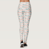Bohemisches Muster Leggings (Rückseite)