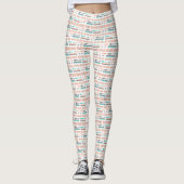 Bohemisches Muster Leggings (Vorderseite)
