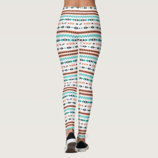 Bohemisches Muster Leggings (Rückseite)