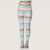 Bohemisches Muster Leggings (Vorderseite)