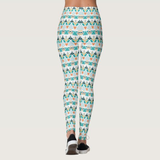Bohemisches Muster Leggings (Rückseite)