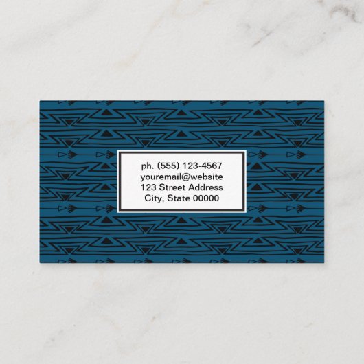 Bohemisches Muster Visitenkarte (Rückseite)