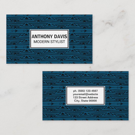 Bohemisches Muster Visitenkarte (Vorne/Hinten)