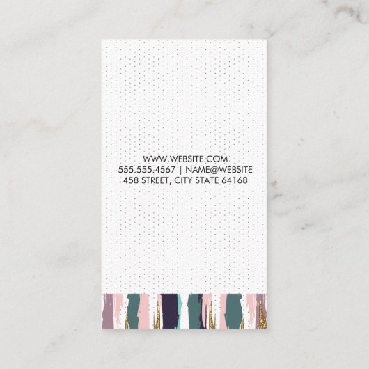 Bohemisches Muster Visitenkarte (Rückseite)