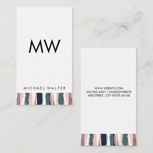 Bohemisches Muster Visitenkarte (Vorne/Hinten)