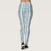 Bohemisches Ornament 30122020 Blau Leggings (Rückseite)