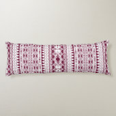 Bohemisches Ornament 30122020 Dunkelrot Seitenschläferkissen (Rückseite)