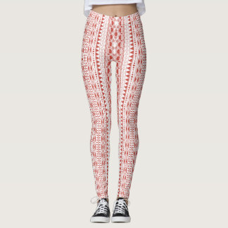 Bohemisches Ornament 30122020 Hellrot Leggings