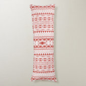 Bohemisches Ornament 30122020 Hellrot Seitenschläferkissen (Vorderseite Vertikal)