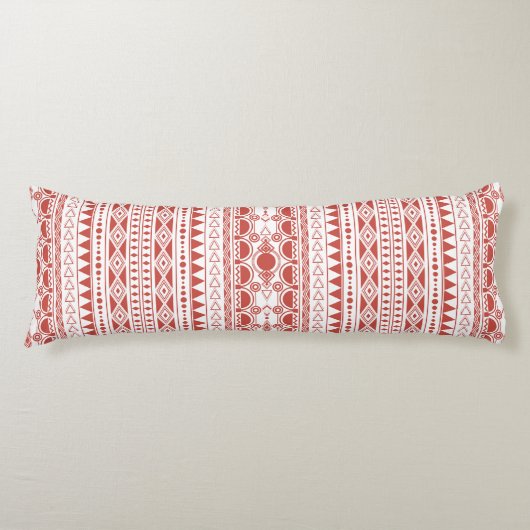 Bohemisches Ornament 30122020 Hellrot Seitenschläferkissen (Vorderseite)