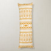 Bohemisches Ornament 30122020 Orange Seitenschläferkissen (Rückseite (Vertikal))