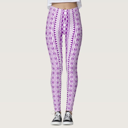 Bohemisches Ornament 30122020 Violett Leggings (Vorderseite)