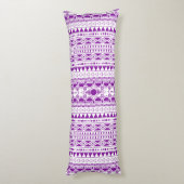 Bohemisches Ornament 30122020 Violett Seitenschläferkissen (Rückseite (Vertikal))