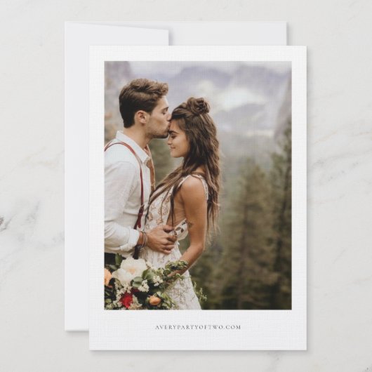 Bohemisches Pampas Grass Foto Save the Date Einladung (Rückseite)