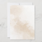 Bohemisches Pampas Tropical Grass Baby Dusche Brun Einladung (Rückseite)